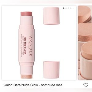 Wander Beauty on the glow blush & illuminator in shade "Bare"